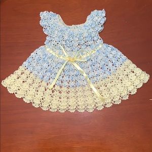baby dress handmade crocheted